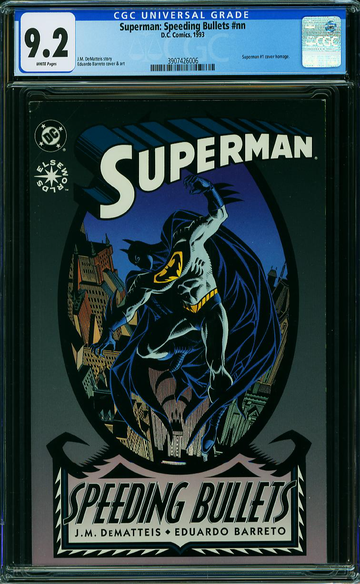 SUPERMAN: SPEEDING BULLETS #1, CGC 9.2 NM-