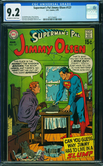 SUPERMAN'S PAL JIMMY OLSEN #127, CGC 9.2 NM-
