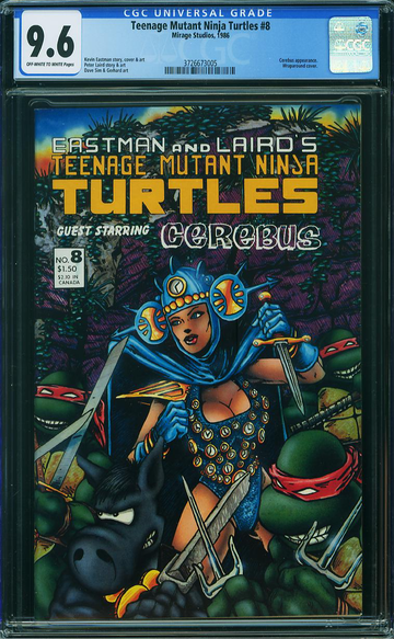 TEENAGE MUTANT NINJA TURTLES #8, CGC 9.6 NM+