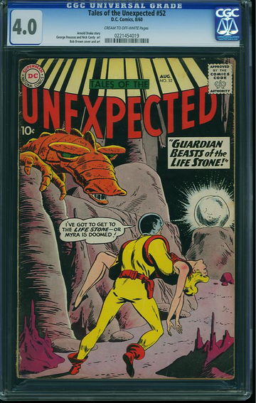 TALES OF THE UNEXPECTED #52, CGC 4.0 VG