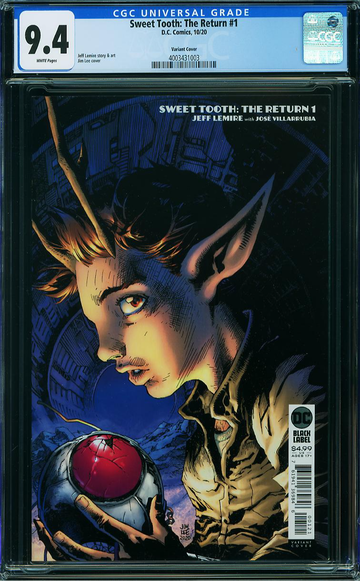 SWEET TOOTH: THE RETURN #1, CGC 9.4 NM -- VARIANT COVER