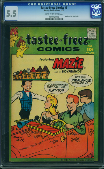 TASTEE-FREEZ COMICS #5, CGC 5.5 FN-