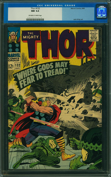 THOR #132, CGC 9.4 NM -- 1st Ego the Living Planet 