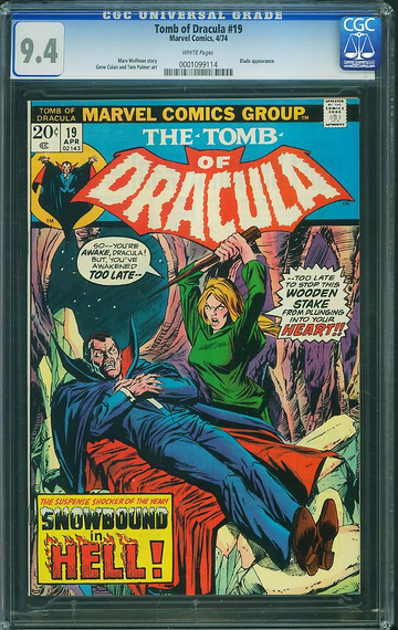 TOMB OF DRACULA #19, CGC 9.4 NM