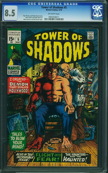TOWER OF SHADOWS #5, CGC 8.5 VF+