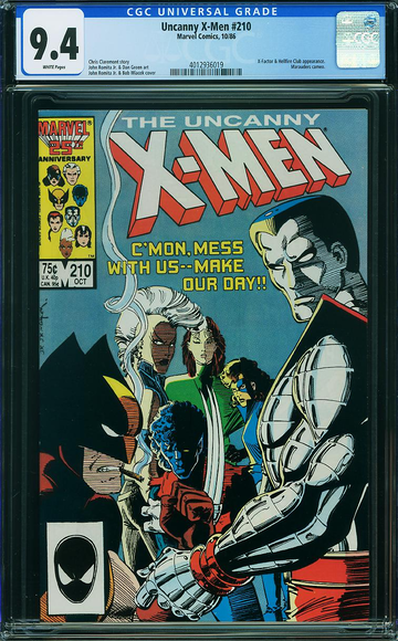 X-MEN #210, CGC 9.4 NM