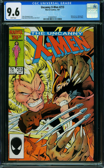 X-MEN #213, CGC 9.6 NM+