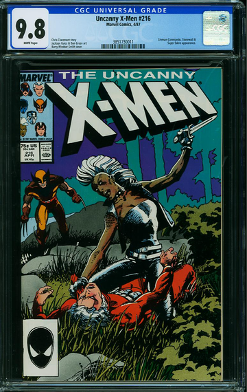X-MEN #216, CGC 9.8 NM/MT -- HIGHEST GRADED