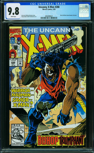 X-MEN #288, CGC 9.8 NM/MT -- HIGHEST GRADED