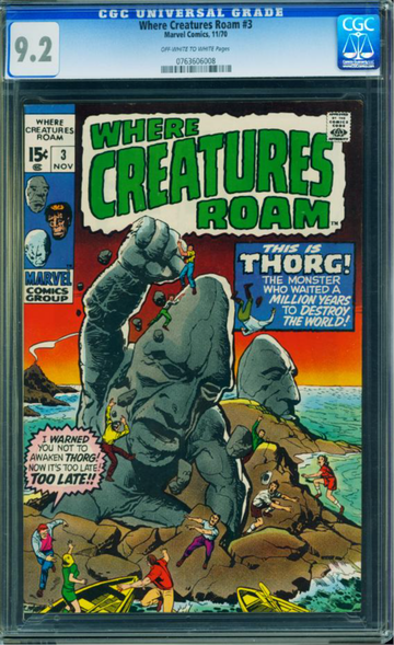 WHERE CREATURES ROAM #3, CGC 9.2 NM-