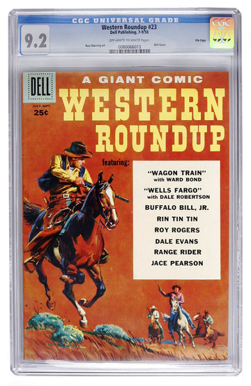 WESTERN ROUNDUP #23, CGC 9.2 NM- -- FILE COPY