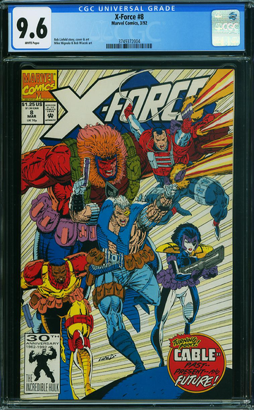 X-FORCE #8, CGC 9.6 NM+