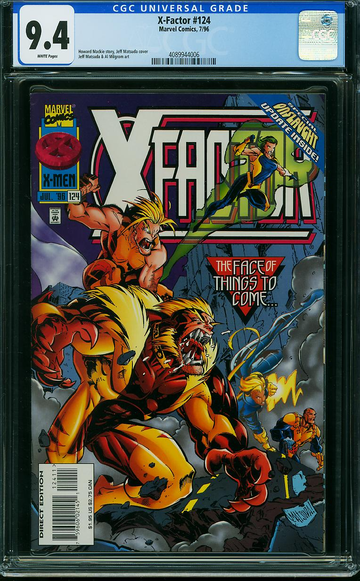 X-FACTOR #124, CGC 9.4 NM