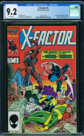 X-FACTOR #4, CGC 9.2 NM-