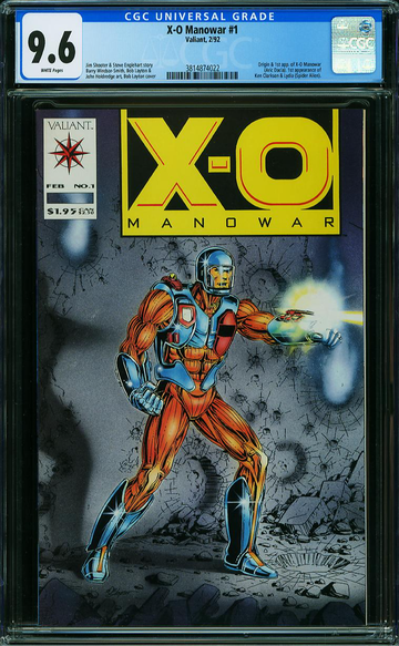 X-O MANOWAR #1, CGC 9.6 NM+