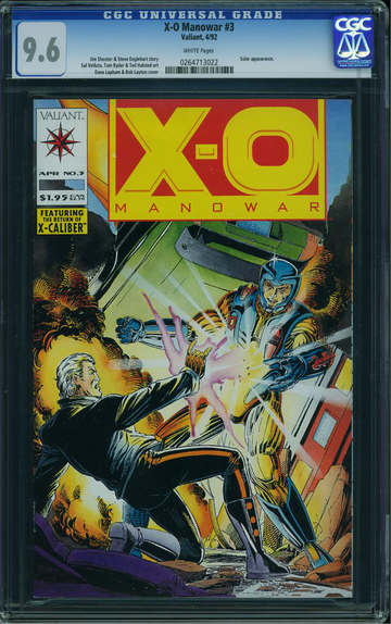X-O MANOWAR #3, CGC 9.6 NM+