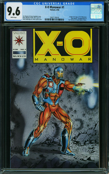 X-O MANOWAR #1, CGC 9.6 NM+