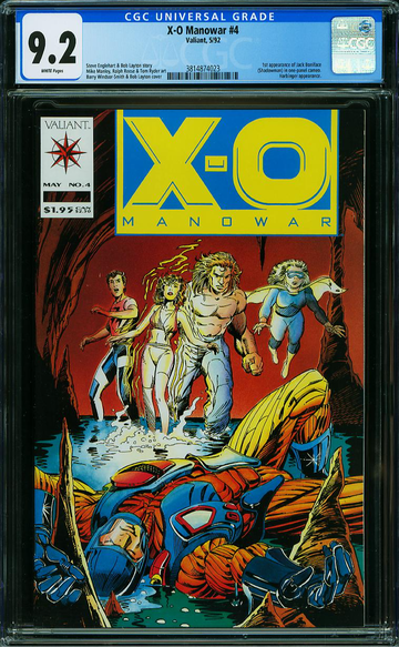 X-O MANOWAR #4, CGC 9.2 NM-
