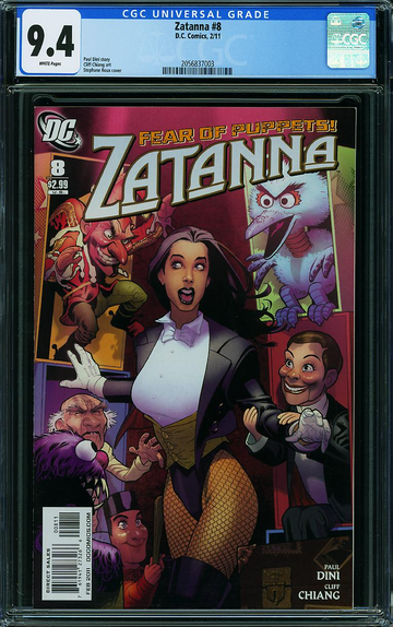 ZATANNA #8, CGC 9.4 NM