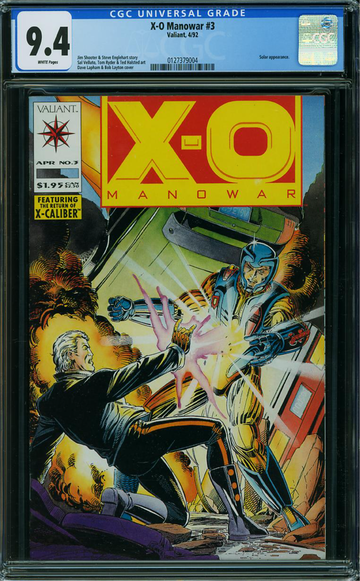 X-O MANOWAR #3, CGC 9.4 NM