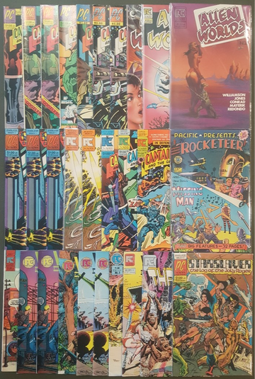 PACIFIC COMIC (ROCKETEER) LOT (1981-1984)