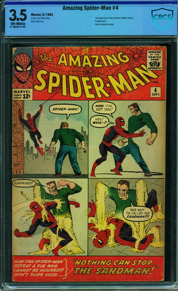 AMAZING SPIDER-MAN #4, CBCS 3.5 VG-