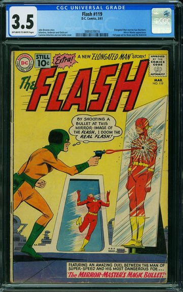 FLASH #119, CGC 3.5 VG-