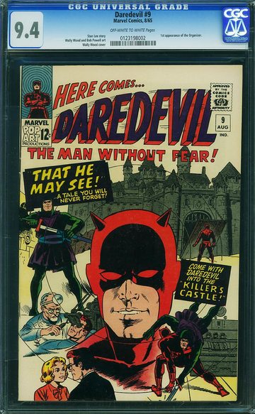 DAREDEVIL #9, CGC 9.4 NM -- 3rd Highest