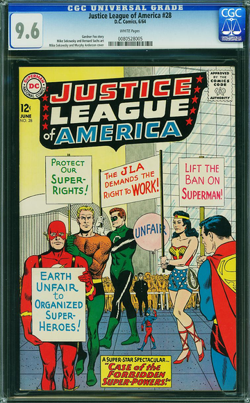 JUSTICE LEAGUE OF AMERICA #28, CGC 9.6 NM+