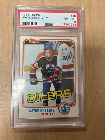 1981 Topps Wayne Gretzky PSA 8