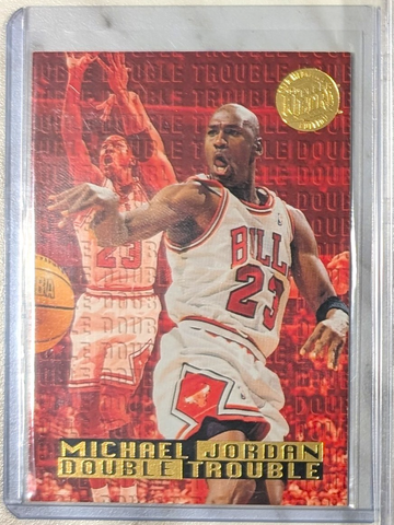 1995-96 Michael Jordan Ultra Double Trouble Gold Medallion