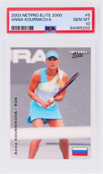 2003 Netpro Elite 2000 Anna Kournikova #5 /2000 PSA 10 GM MT (POP 38)