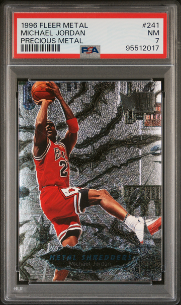 1996-97 Fleer Metal - Precious Metal #241 Michael Jordan PSA 7
