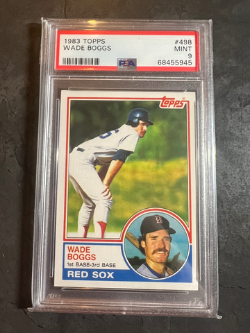1983 Topps Wade Boggs PSA 9 #498 Boston Red Sox RC