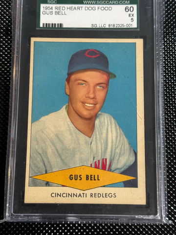 1954 RED HEART DOG FOOD GUS BELL SGC 5