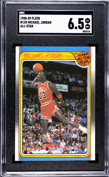 1988/89 FLEER MICHAEL JORDAN ALL-STAR SGC 6.5