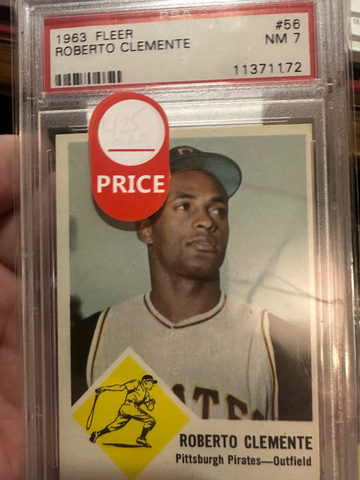 1963 FLEER ROBERTO CLEMENTE #56 PSA 7