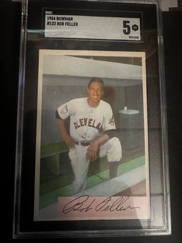 1954 BOWMAN #132 BOB FELLER SGC 5