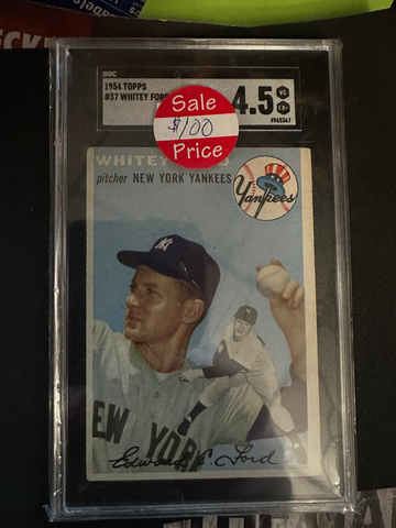 1954 TOPPS WHITEY FORD #37 SGC 4.5