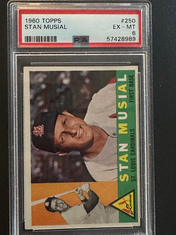 1960 TOPPS #250 STAN MUSIAL PSA 6
