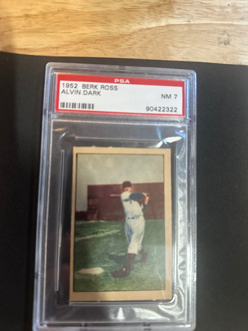 1952 BERK ROSS ALVIN DARK PSA 7 (ONLY 15 GRADED HIGHER)