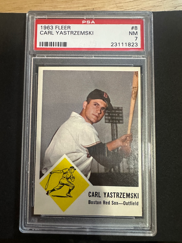 1963 FLEER #8 CARL YASTRZEMSKI PSA 7