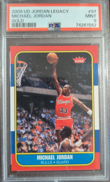 2009 UD Jordan Legacy Michael Jordan Gold PSA 9