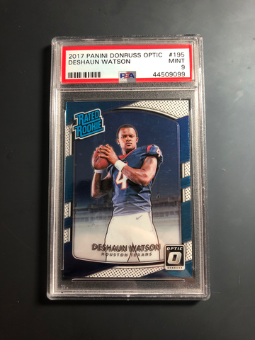 2017 Deshaun Watson 195 Donruss Optic PSA 9