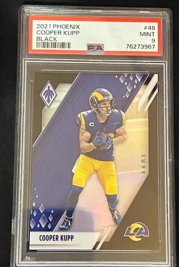 2021 Panini Phoenix Cooper Kupp Black Parallel 2/10 PSA 9 #48