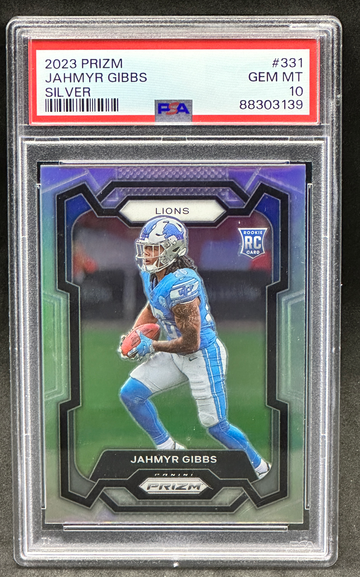 2023 Prizm Jahmyr Gibbs Silver PSA 10 RC