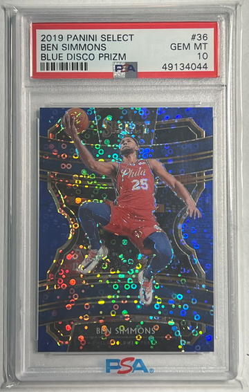 2019 Ben Simmons Blue Disco /25 PSA 10