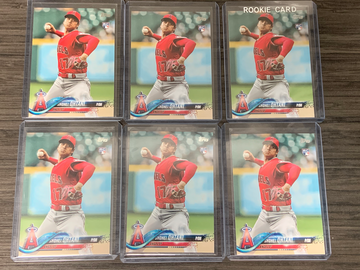 (6) 2018 Topps update Shohei Ohtani US1 