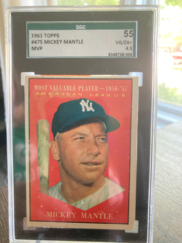 1961 Topps MVP Mickey Mantle