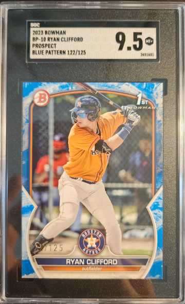 2023 Bowman Ryan Clifford Blue Pattern /125 SGC 9.5